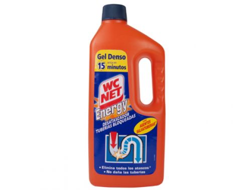 Desentupidor de tubos gel wc net energy garrafa de 1 l , Wc net , 59995 , 8004050038824